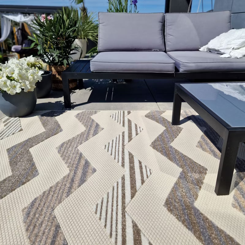 Udendørs Gulvtæppe Aventura 160x230 cm Beige