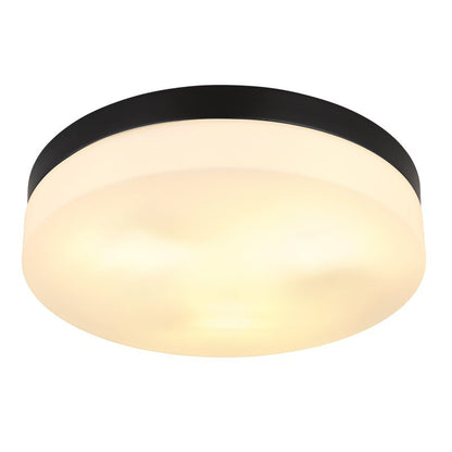 Udendørs Loftlampe VRANOS Ø30 cm Sort Mat IP44