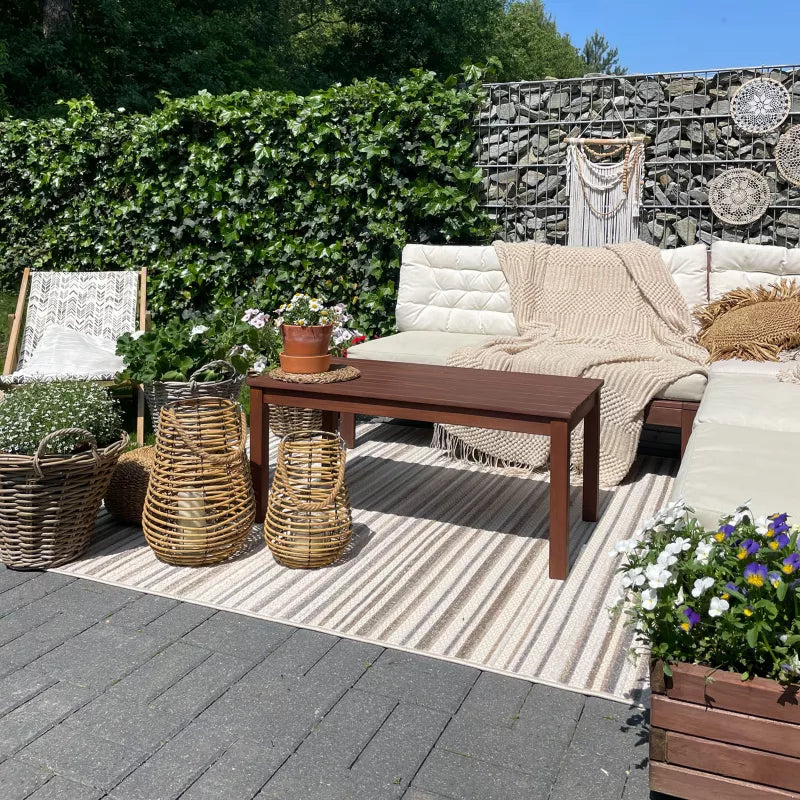 Udendørs Tæppe Aventura 160x230 cm Beige