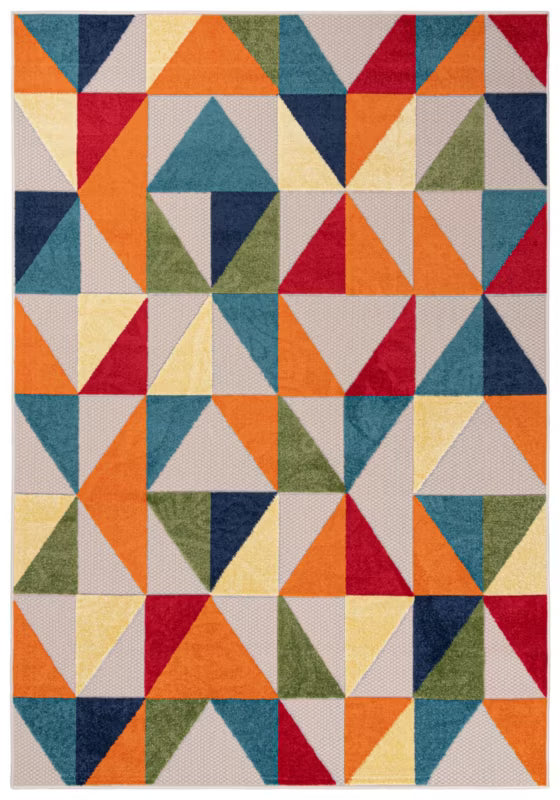 Udendørs Tæppe Aventura 160x230 cm Flerfarvet Geometrisk