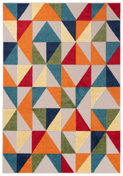 Udendørs Tæppe Aventura 160x230 cm Flerfarvet Geometrisk