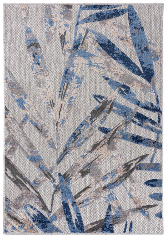 Udendørstæppe Aventura 160x230 cm Blå Grå