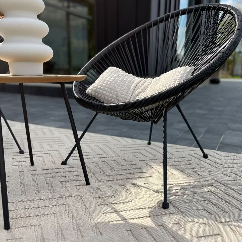 Udendørstæppe Cansas T932E Beige Kremet Geometrisk