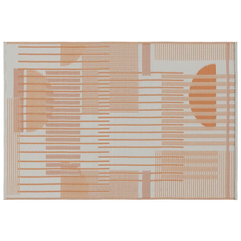 Udendørstæppe Malaita 120x180 cm Orange og Beige