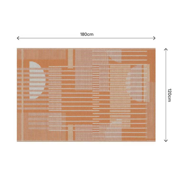 Udendørstæppe Malaita 120x180 cm Orange og Beige