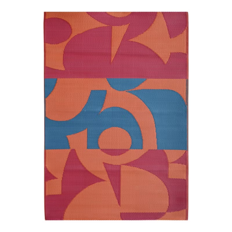 Udendørstæppe Malaita 120x180 cm Blå og Rød