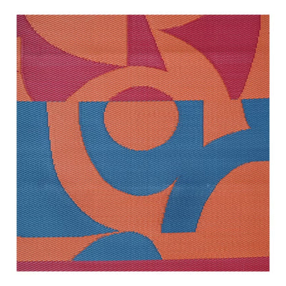 Udendørstæppe Malaita 120x180 cm Blå og Rød