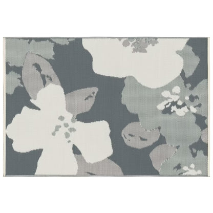 Udendørstæppe Malaita 120x180 cm Blomstret Beige Grøn