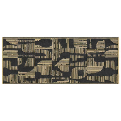Udendørstæppe Malaita 70x180 cm Sort og Beige
