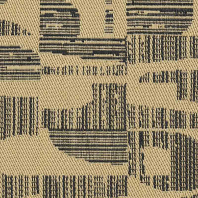 Udendørstæppe Malaita 70x180 cm Sort og Beige