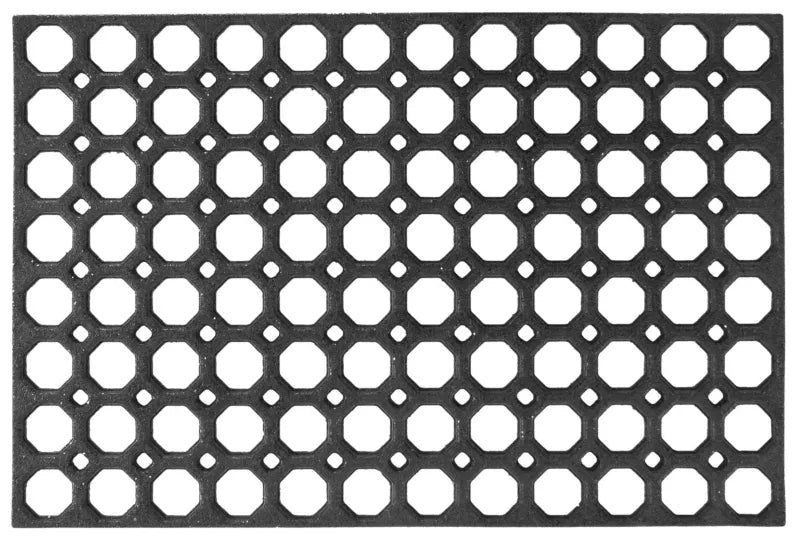 Udendørs Dørmåtte Honey Comb 60 x 80 cm Sort