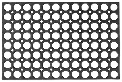 Udendørs Dørmåtte Honey Comb 60 x 80 cm Sort