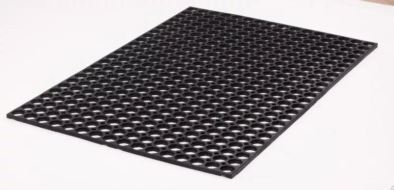 Udendørs Dørmåtte Honey Comb 80x120 cm Sort