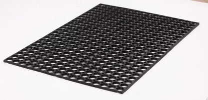 Udendørs Dørmåtte Honey Comb 80x120 cm Sort