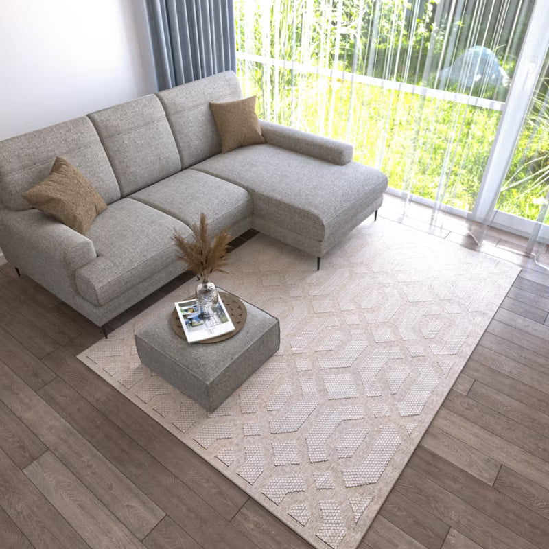 Udendørs Gulvtæppe T936E 200x300 cm Beige