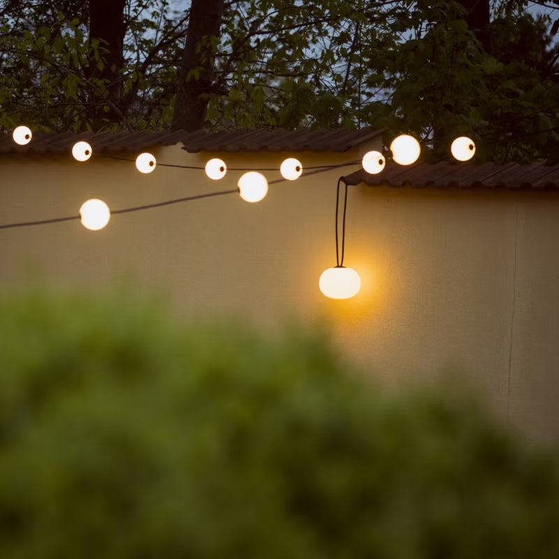 Udendørs Lanterne LED Ø23 cm Hvid IP54 USB