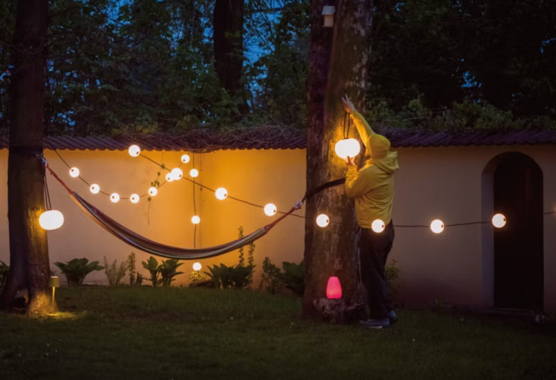 Udendørs Lanterne LED Ø23 cm Hvid IP54 USB
