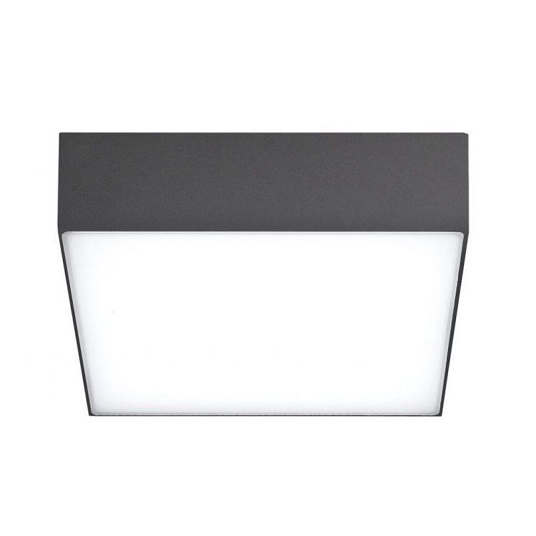 Udendørs Loftlampe LED 15W Kvadratisk Grå