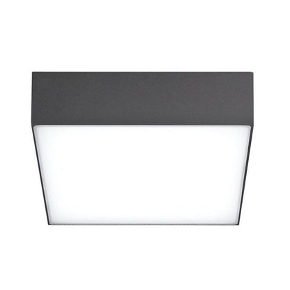 Udendørs Loftlampe LED 15W Kvadratisk Grå