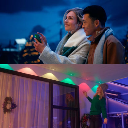 Udendørs Lyskæde Festavia 9 m 16 LED RGB IP65 Udvidelse