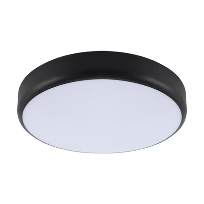 Udendørs Plafond LED 33x33 cm Sort IP54 med Sensor