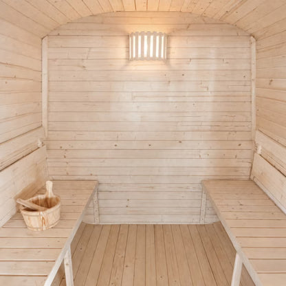 Udendørs Sauna Kvadratisk 240x220 cm Gran