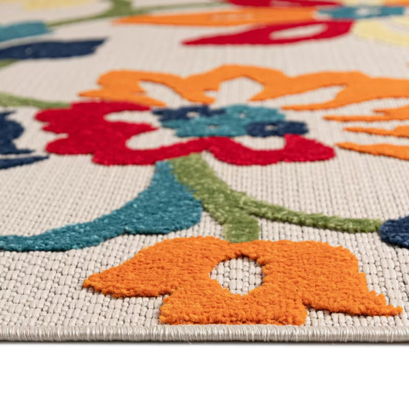 Udendørs Tæppe 160x230 cm Flerfarvet Fladvævet