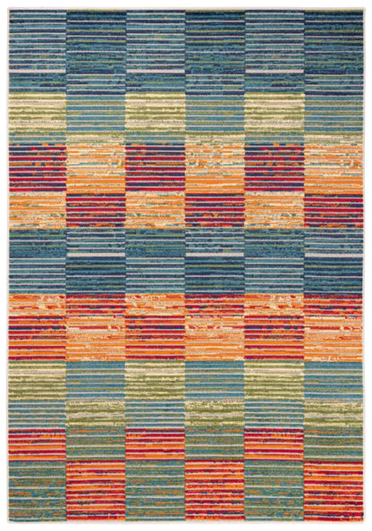 Udendørs Tæppe 160x230 cm Flerfarvet Geometrisk
