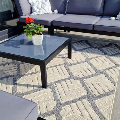 Udendørs Tæppe Cansas 160x230 cm Beige