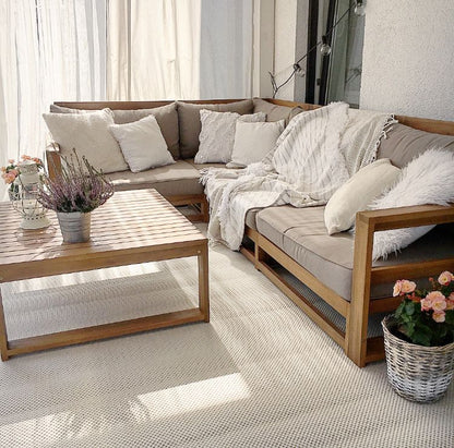 Udendørs Tæppe Flat 120x170 cm Hvid Polypropylen | 5902921031253