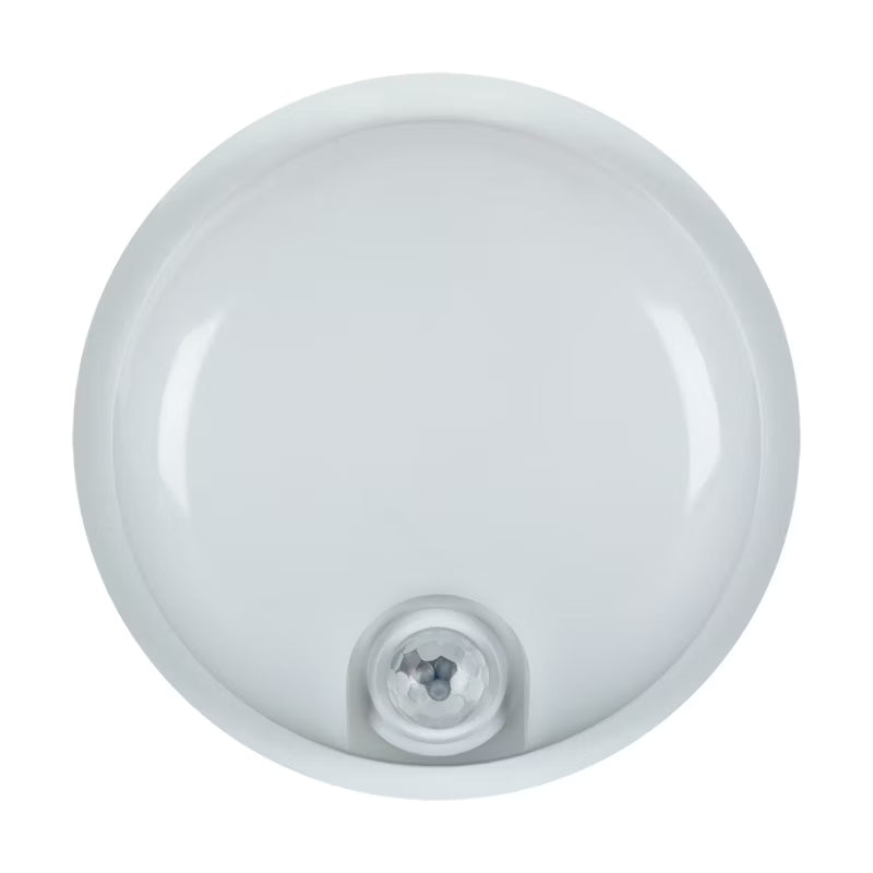 Udendørs Væglampe LED Rund PIR IP65 Hvid