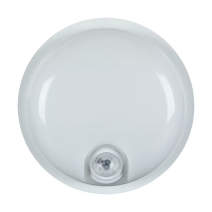 Udendørs Væglampe LED Rund PIR IP65 Hvid