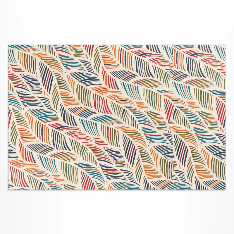 Udendørs Vinylgulvtæppe 120x180 cm Flerfarvet Bohemian Blade 1 stk.