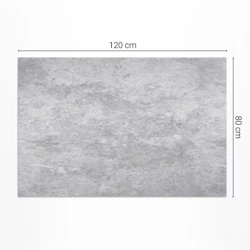 Udendørs Vinylmåtte Betontekstur 80x120 cm Grå
