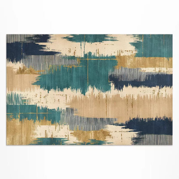 Udendørs Vinyltæppe 150x225 cm Gul Abstrakt