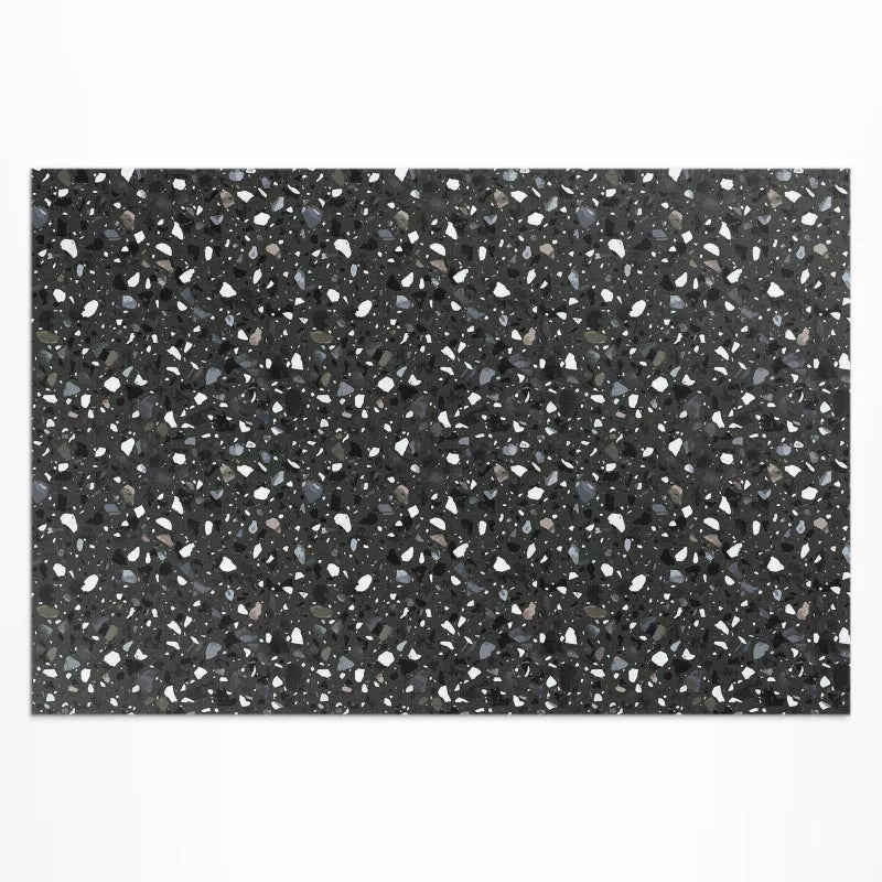 Udendørs Vinyltæppe UV-resistent 80x120 cm Mørk Grå Sten