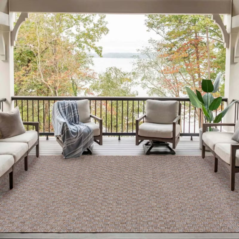 Udendørstæppe Veranda 240x330 cm Brun