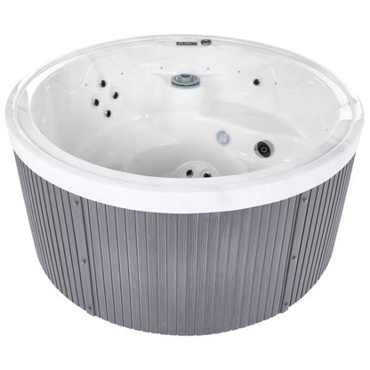 Udespa Marfil Rund 198x90 cm Mørkegrå med LED