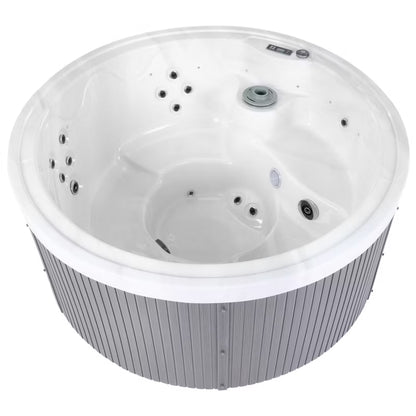 Udespa Marfil Rund 198x90 cm Mørkegrå med LED