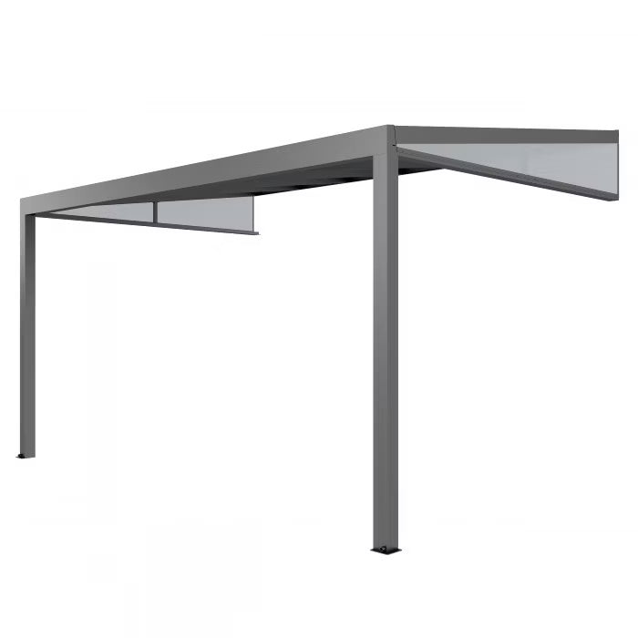 Udestue 4x2,8x2,3 m Antracit Aluminium