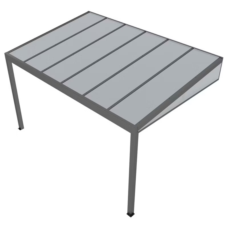 Udestue 4x2,8x2,3 m Antracit Aluminium
