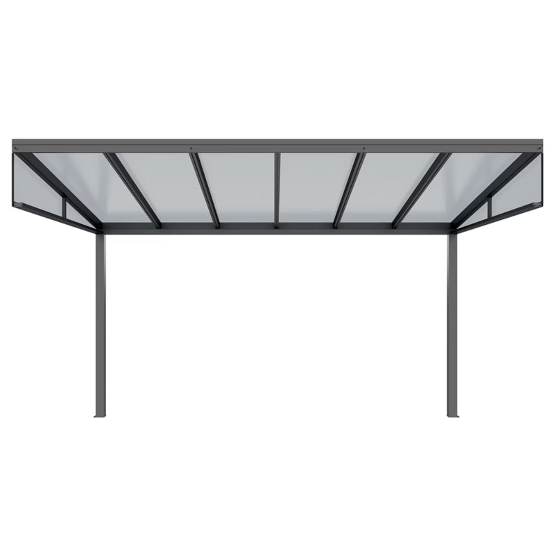 Udestue 4x2,8x2,3 m Antracit Aluminium