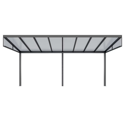Udestue 5,8x2,8x2,3 m Antracit Aluminium