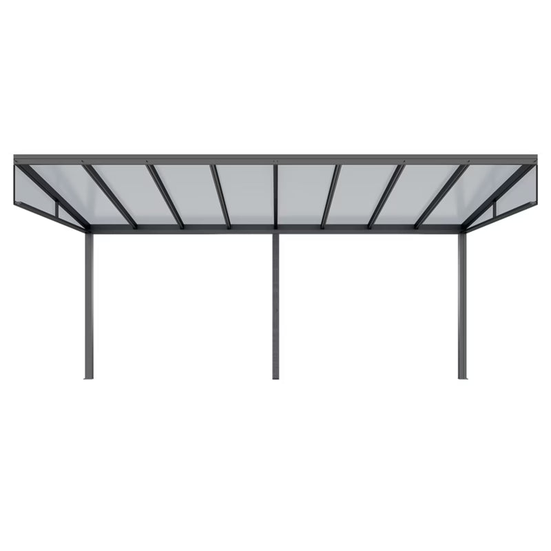 Udestue 5,8x2,8x2,3 m Antracit Aluminium