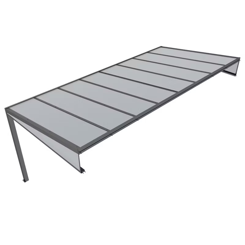 Udestue 5,8x2,8x2,3 m Antracit Aluminium