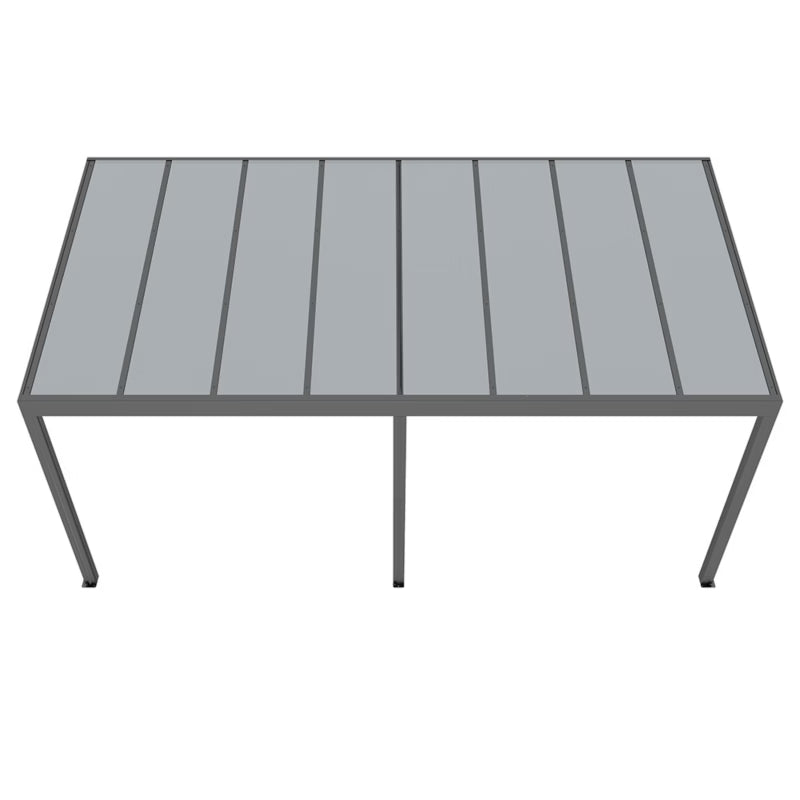 Udestue 5,8x2,8x2,3 m Antracit Aluminium