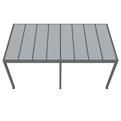 Udestue 5,8x2,8x2,3 m Antracit Aluminium