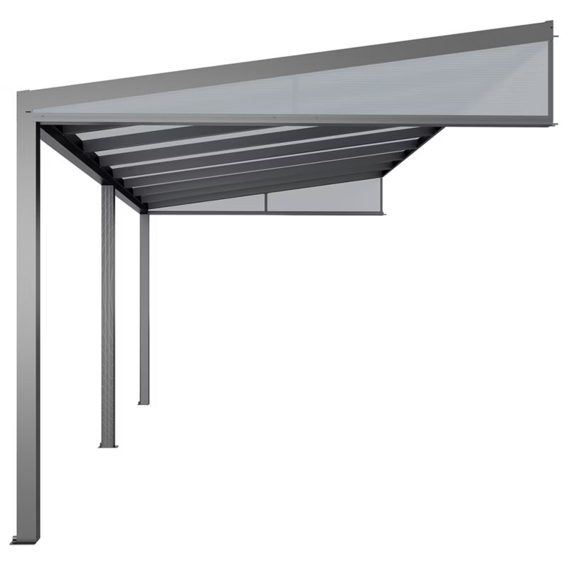Udestue 5,8x2,8x2,3 m Antracit Aluminium