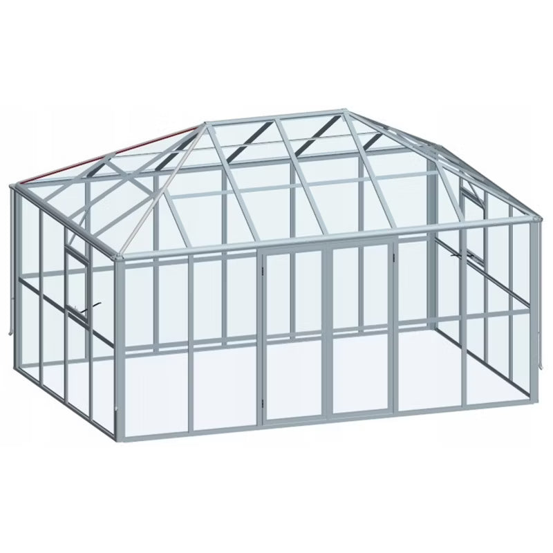 Udestue Broadway 436x295 cm Sort Glas og Polycarbonat