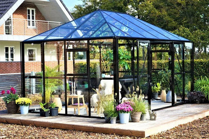 Udestue Broadway 436x295 cm Sort Glas og Polycarbonat